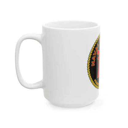Naval Beach Unit 7 Circle (U.S. Navy) White Coffee Mug - Go Mug Yourself