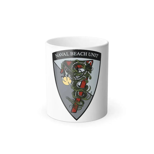 Naval Beach Unit 7 v2 Shield (U.S. Navy) Color Changing Mug 11oz Default Title 11oz - Go Mug Yourself