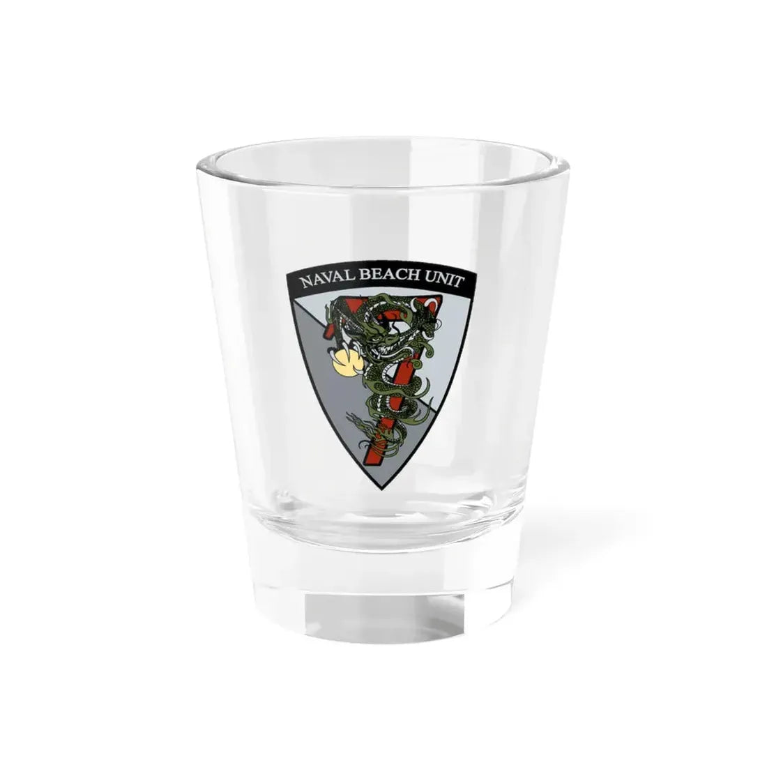 Naval Beach Unit 7 v2 Shield (U.S. Navy) Shot Glass 1.5oz 1.5oz - Go Mug Yourself