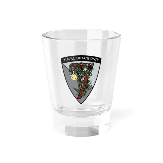 Naval Beach Unit 7 v2 Shield (U.S. Navy) Shot Glass 1.5oz 1.5oz - Go Mug Yourself