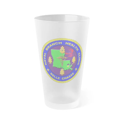 Naval Branch Health Clinic Belle Chasse (U.S. Navy) Frosted Pint Glass 16oz-Go Mug Yourself