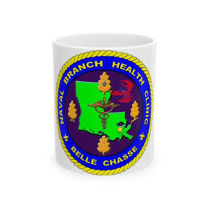 Naval Branch Health Clinic Belle Chasse (U.S. Navy) White Coffee Mug-11oz-Go Mug Yourself