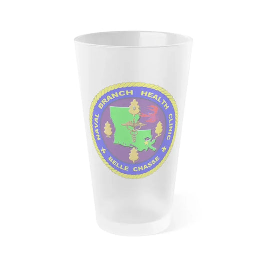 Naval Branch Health Clinic Belle Chasse (U.S. Navy) Frosted Pint Glass 16oz Default Title - Go Mug Yourself