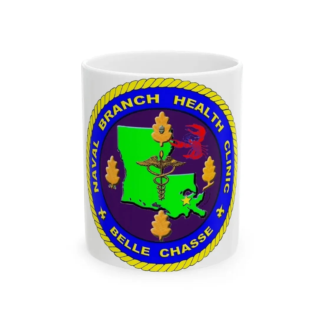 Naval Branch Health Clinic Belle Chasse (U.S. Navy) White Coffee Mug 11oz - Go Mug Yourself