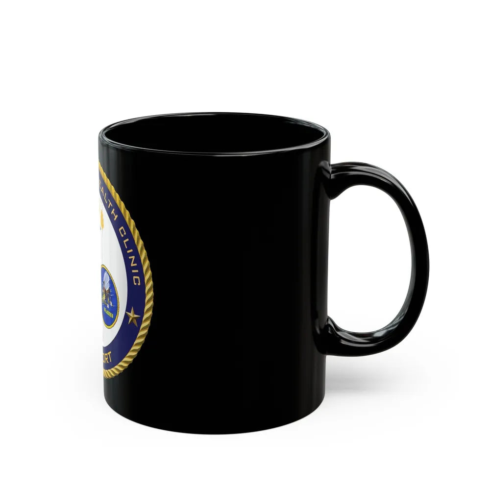 Naval Branch Health Clinic Gulfport (U.S. Navy) Black Coffee Mug-Go Mug Yourself