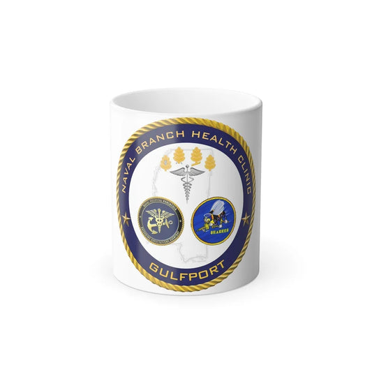 Naval Branch Health Clinic Gulfport (U.S. Navy) Color Changing Mug 11oz-11oz-Go Mug Yourself