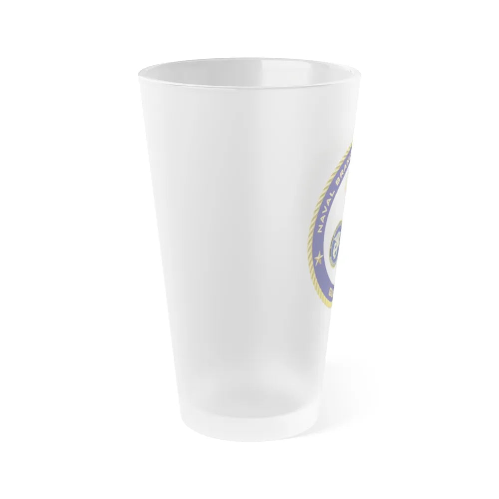 Naval Branch Health Clinic Gulfport (U.S. Navy) Frosted Pint Glass 16oz-Go Mug Yourself