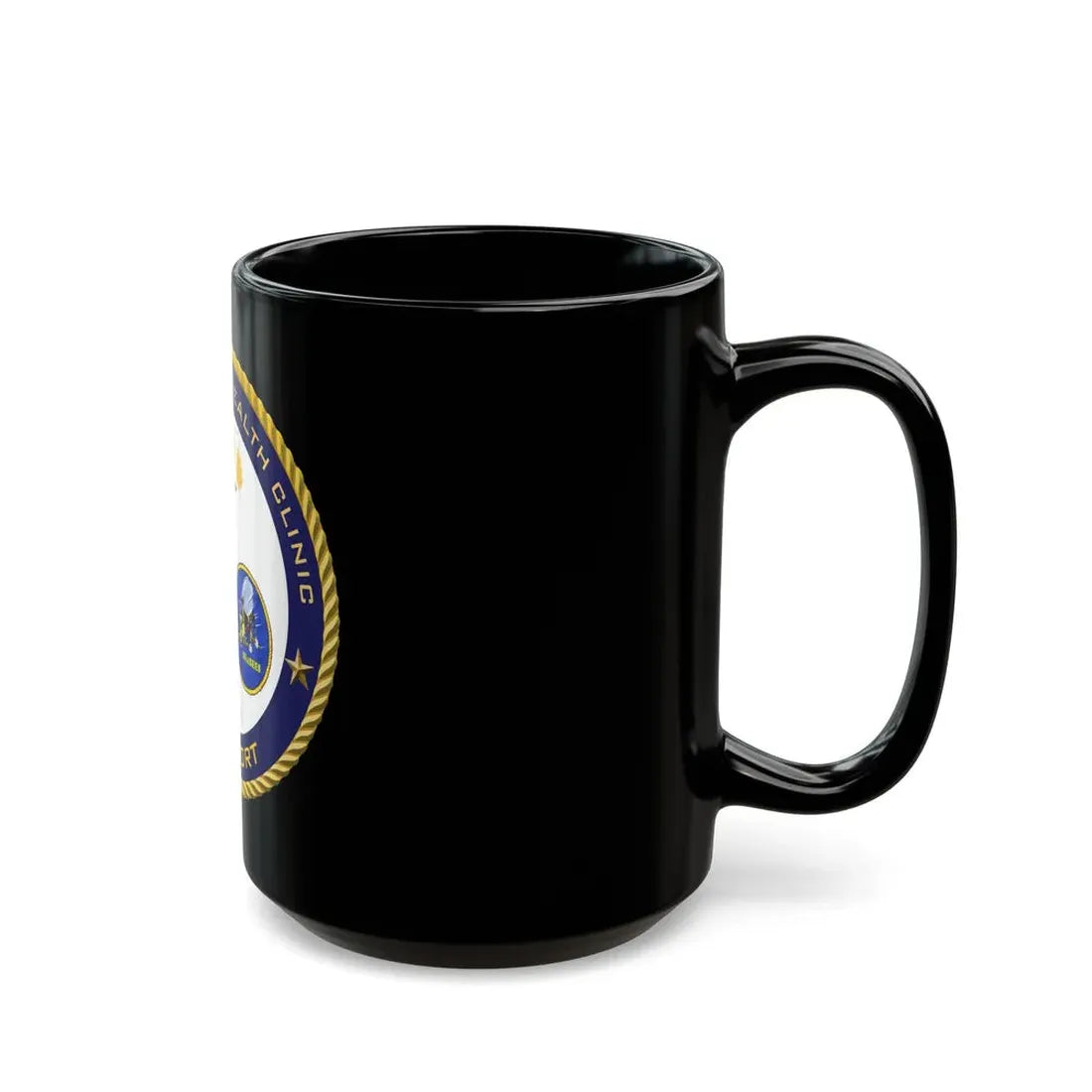 Naval Branch Health Clinic Gulfport (U.S. Navy) Black Coffee Mug - Go Mug Yourself