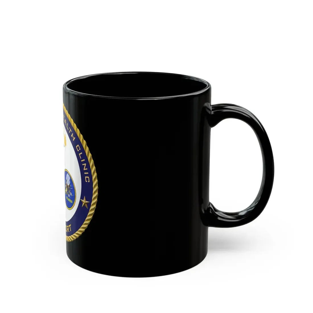 Naval Branch Health Clinic Gulfport (U.S. Navy) Black Coffee Mug - Go Mug Yourself
