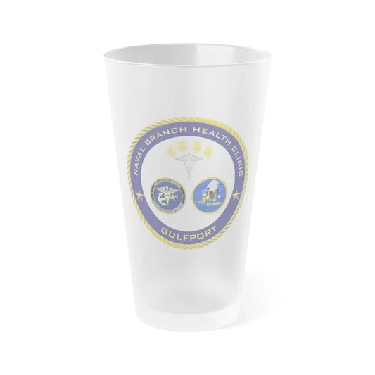Naval Branch Health Clinic Gulfport (U.S. Navy) Frosted Pint Glass 16oz Default Title - Go Mug Yourself