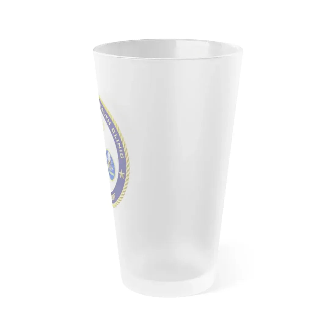 Naval Branch Health Clinic Gulfport (U.S. Navy) Frosted Pint Glass 16oz - Go Mug Yourself