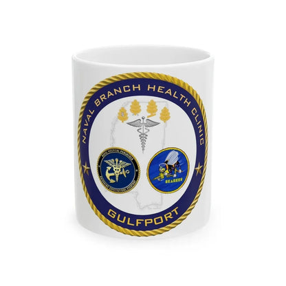 Naval Branch Health Clinic Gulfport (U.S. Navy) White Coffee Mug 11oz - Go Mug Yourself