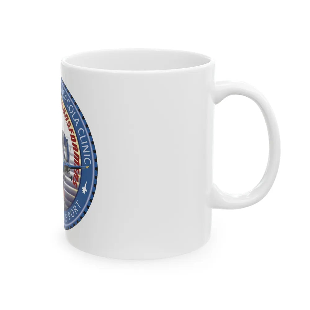 Naval Branch Health Clinic Naval Air Station Pensacola (U.S. Navy) White Coffee Mug-Go Mug Yourself