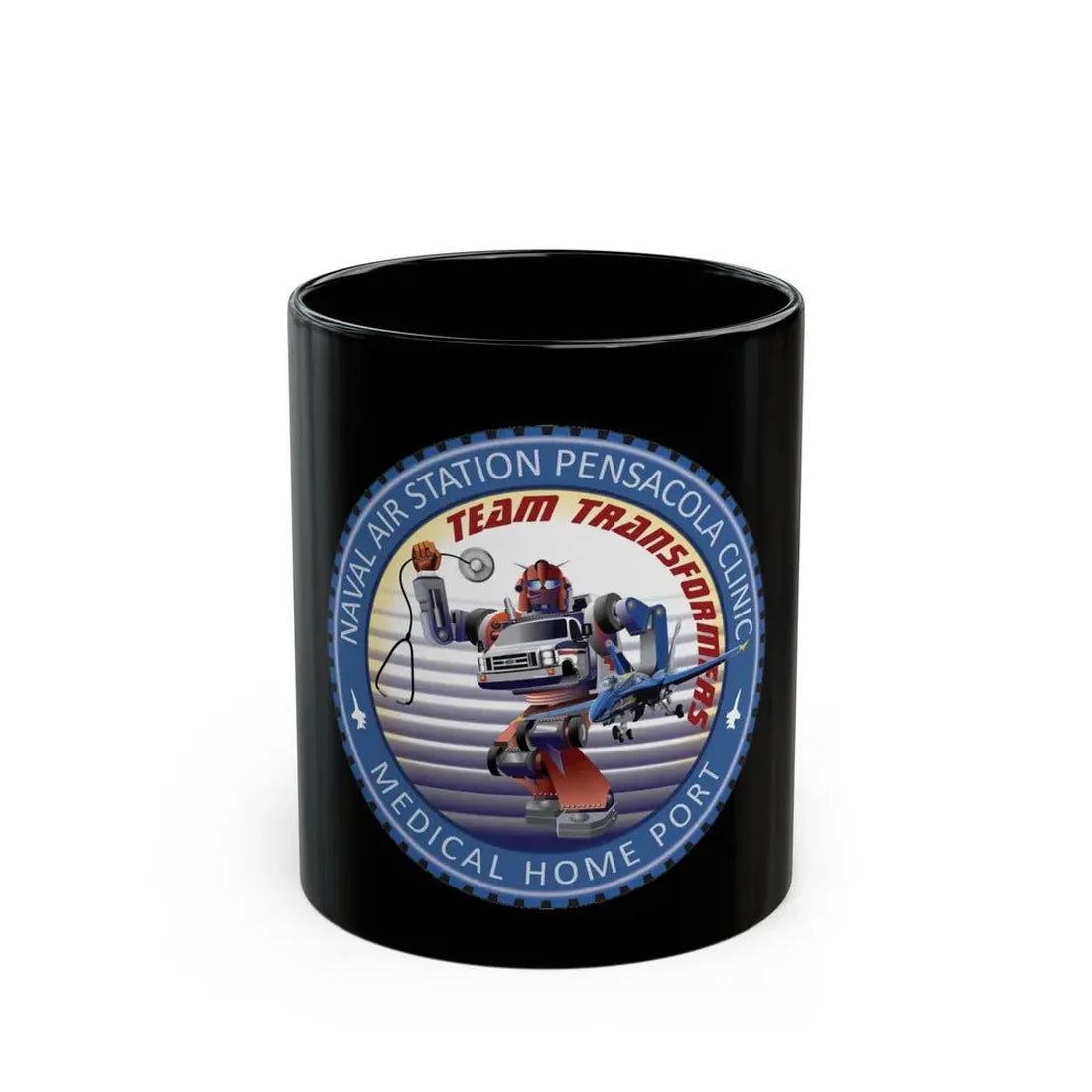 Naval Branch Health Clinic Naval Air Station Pensacola (U.S. Navy) Black Coffee Mug 11oz - Go Mug Yourself