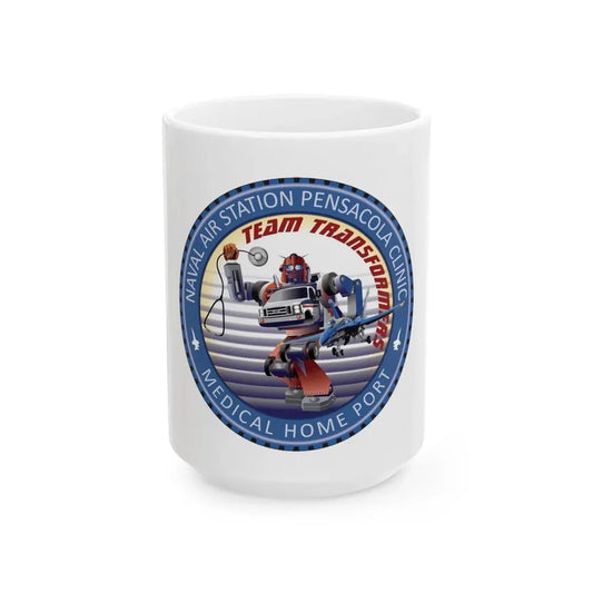 Naval Branch Health Clinic Naval Air Station Pensacola (U.S. Navy) White Coffee Mug 15oz - Go Mug Yourself