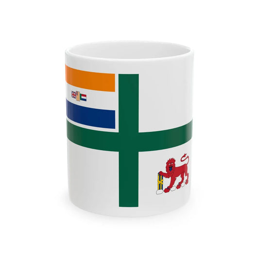 Naval color of South Africa pre-1994 (South Africa) White Coffee Mug 11oz - Go Mug Yourself