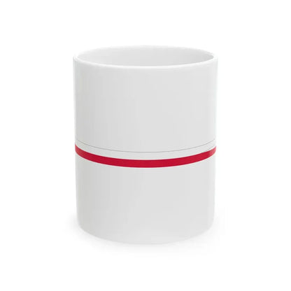 Naval Commissioning Pennant of Poland (Poland) White Coffee Mug 11oz - Go Mug Yourself