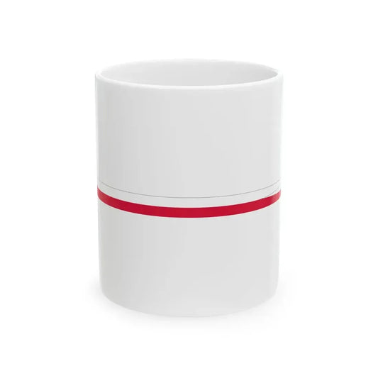 Naval Commissioning Pennant of Poland (Poland) White Coffee Mug 11oz - Go Mug Yourself