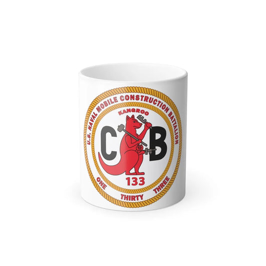 Naval Construction Battalion 133 Seabee (U.S. Navy) Color Changing Mug 11oz-11oz-Go Mug Yourself
