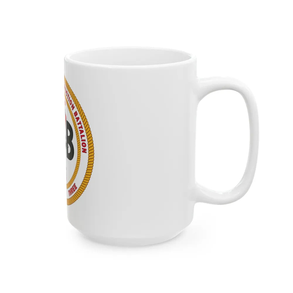 Naval Construction Battalion 133 Seabee (U.S. Navy) White Coffee Mug-Go Mug Yourself