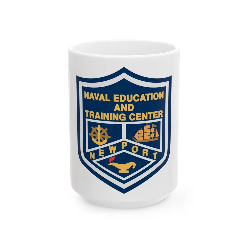 Naval Education And Training Center (U.S. Navy) White Coffee Mug-15oz-Go Mug Yourself