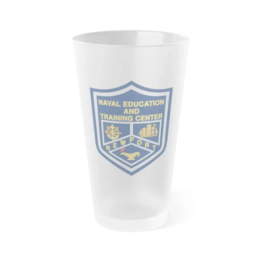 Naval Education And Training Center (U.S. Navy) Frosted Pint Glass 16oz Default Title - Go Mug Yourself
