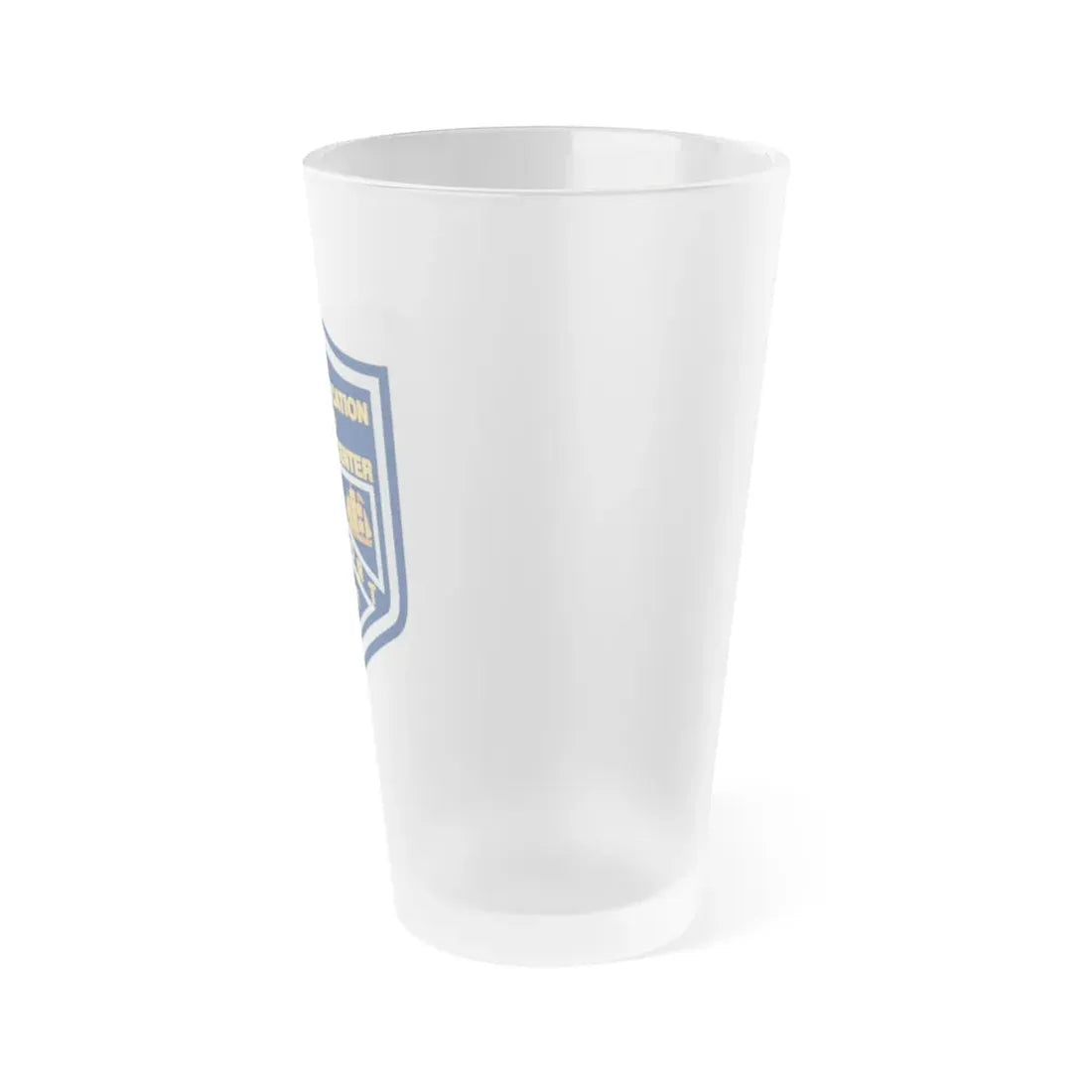 Naval Education And Training Center (U.S. Navy) Frosted Pint Glass 16oz - Go Mug Yourself