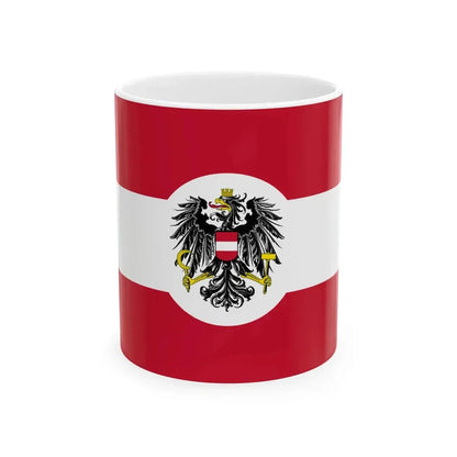 Naval Ensign and Jack of Austria 1926-1934 or 1935 (Austria) White Coffee Mug 11oz - Go Mug Yourself