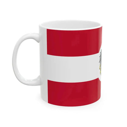 Naval Ensign and Jack of Austria 1926-1934 or 1935 (Austria) White Coffee Mug - Go Mug Yourself