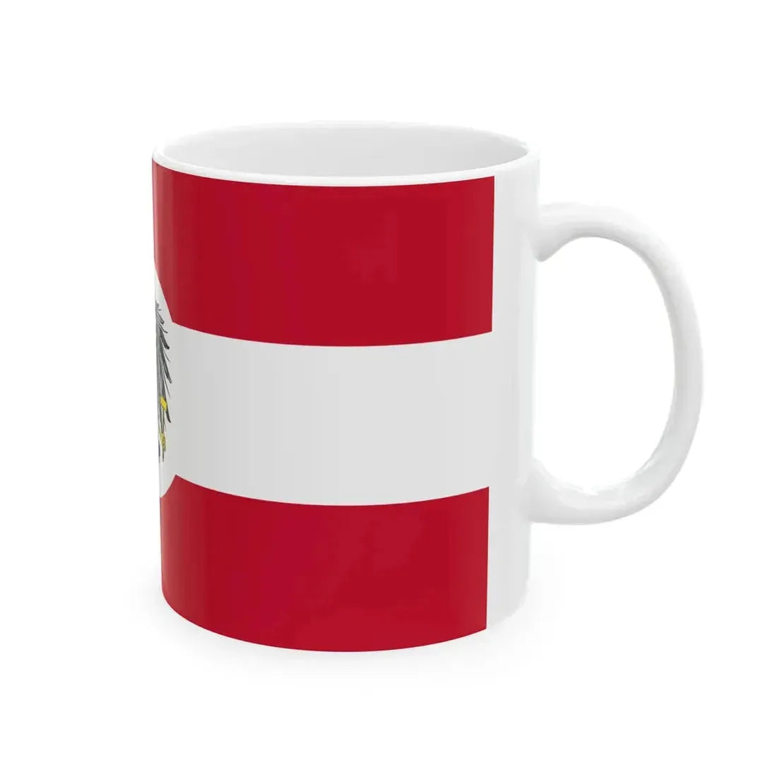 Naval Ensign and Jack of Austria 1926-1934 or 1935 (Austria) White Coffee Mug - Go Mug Yourself