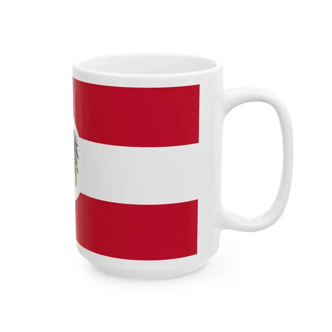 Naval Ensign and Jack of Austria 1926-1934 or 1935 (Austria) White Coffee Mug - Go Mug Yourself