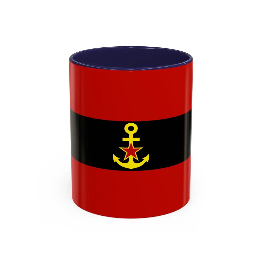 Naval Ensign of Albania 1946 to 1954 - Accent Coffee Mug 11oz Navy - Go Mug Yourself
