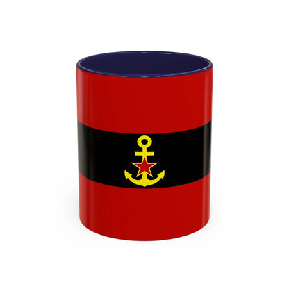 Naval Ensign of Albania 1946 to 1954 - Accent Coffee Mug 11oz Navy - Go Mug Yourself