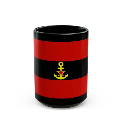 Naval Ensign of Albania 1946 to 1954 - Black Coffee Mug 15oz - Go Mug Yourself
