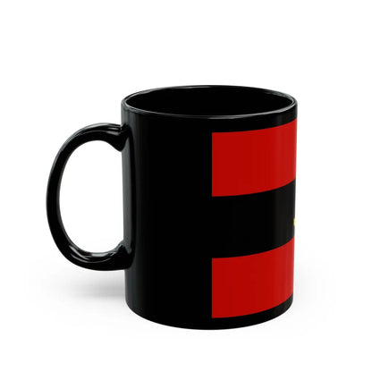 Naval Ensign of Albania 1946 to 1954 - Black Coffee Mug-Go Mug Yourself