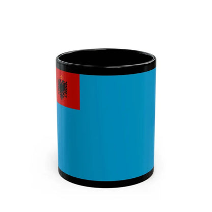 Naval Ensign of Albania 1954 to 1958 - Black Coffee Mug 11oz - Go Mug Yourself