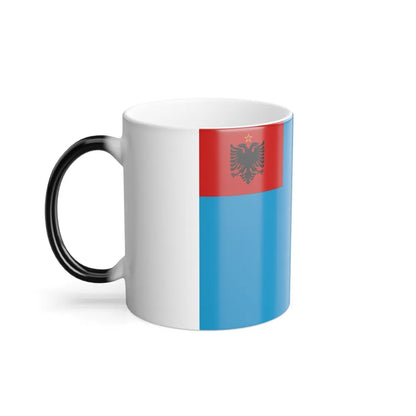 Naval Ensign of Albania 1954 to 1958 - Color Changing Coffee Mug-Go Mug Yourself