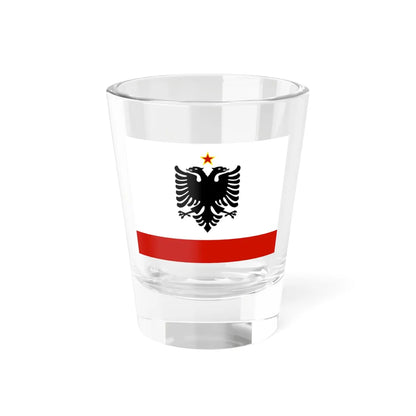 Naval Ensign of Albania 1958-1992 (Albania) Shot Glass 1.5oz 1.5oz - Go Mug Yourself