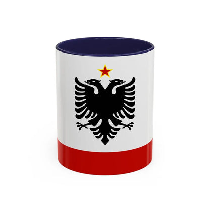 Naval Ensign of Albania 1958 to 1992 - Accent Coffee Mug 11oz Navy - Go Mug Yourself