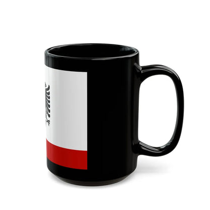 Naval Ensign of Albania 1958 to 1992 - Black Coffee Mug-Go Mug Yourself