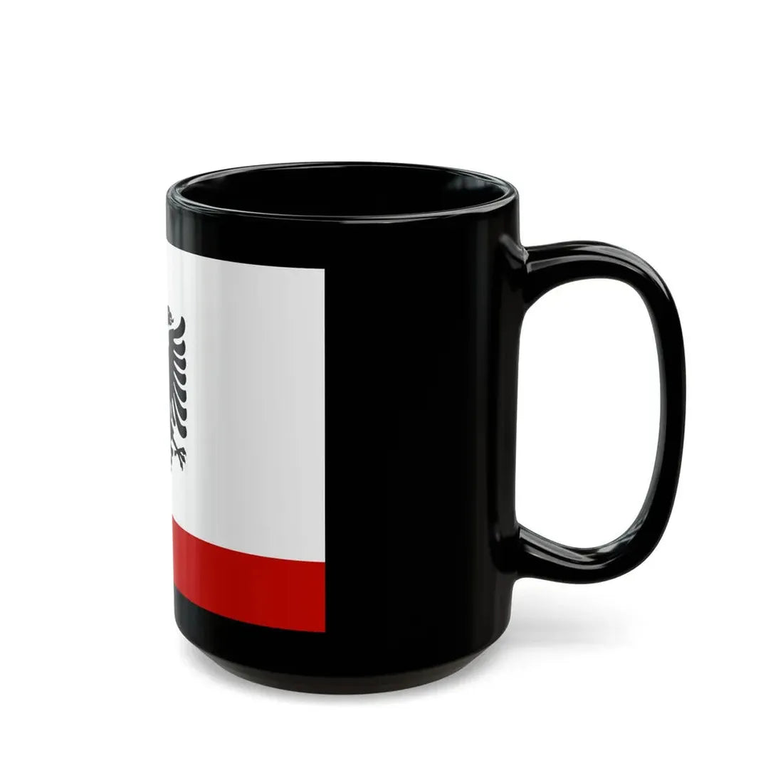 Naval Ensign of Albania 1958 to 1992 - Black Coffee Mug - Go Mug Yourself