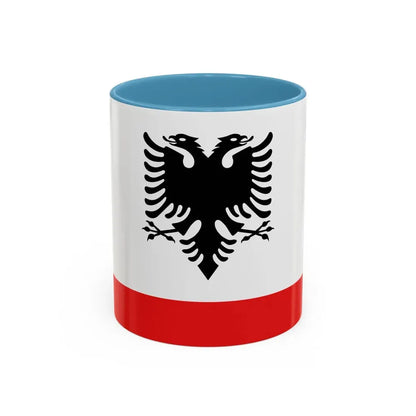 Naval Ensign of Albania - Accent Coffee Mug 11oz Light Blue - Go Mug Yourself