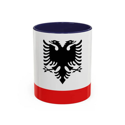 Naval Ensign of Albania - Accent Coffee Mug 11oz Navy - Go Mug Yourself