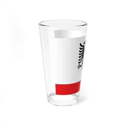 Naval Ensign of Albania (Albania) Pint Glass 16oz - Go Mug Yourself