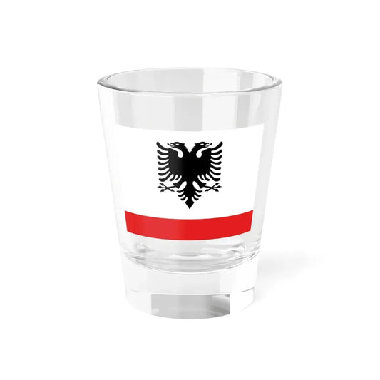 Naval Ensign of Albania (Albania) Shot Glass 1.5oz 1.5oz - Go Mug Yourself