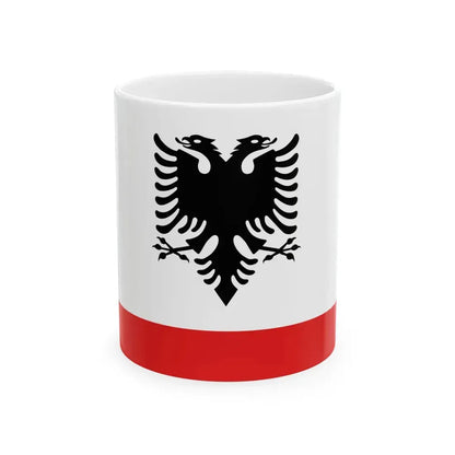Naval Ensign of Albania (Albania) White Coffee Mug 11oz - Go Mug Yourself