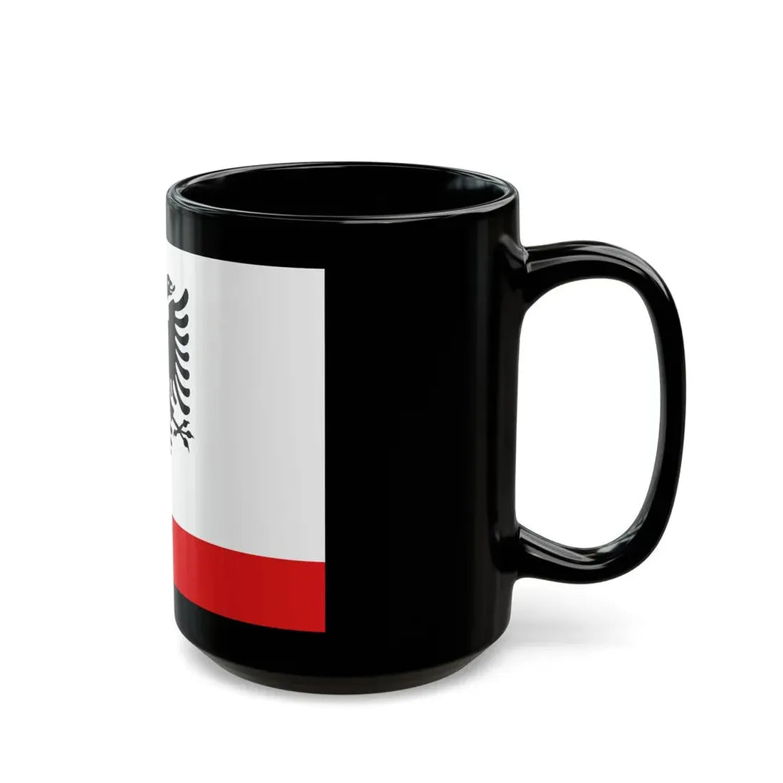Naval Ensign of Albania - Black Coffee Mug - Go Mug Yourself