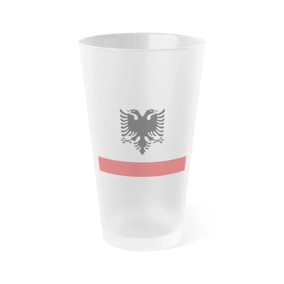 Naval Ensign of Albania - Frosted Pint Glass 16oz 16oz Frosted - Go Mug Yourself