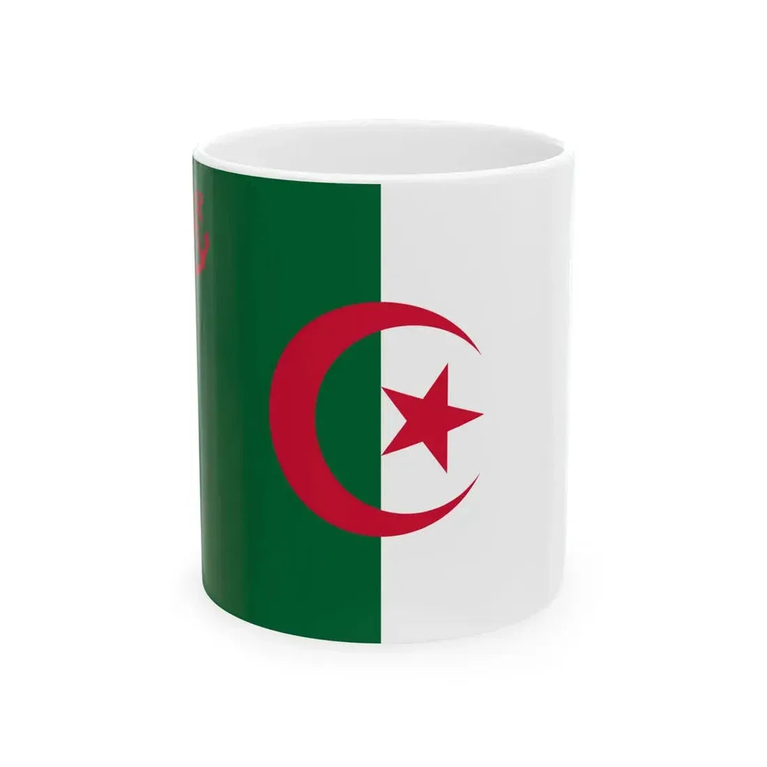 Naval Ensign of Algeria 1987-2004 (Algeria) White Coffee Mug 11oz - Go Mug Yourself
