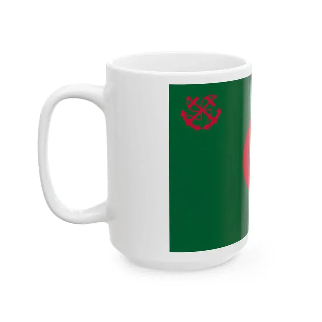 Naval Ensign of Algeria 1987-2004 (Algeria) White Coffee Mug - Go Mug Yourself